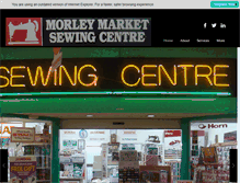 Tablet Screenshot of morleymarketsewingcentre.com
